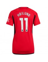Manchester United Rasmus Hojlund #11 Domácí Dres pro Dámské 2023-24 Krátký Rukáv